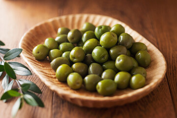 【オリーブ塩漬け】ワインのおつまみや料理のアクセントに嬉しいオリーブです。