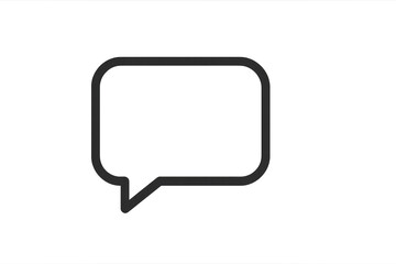 Naklejka premium Empty speech bubble communicating a message on transparent background