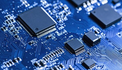 Mesmerizing macro view of electronic engineering components