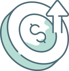 Arrow Up icon vector