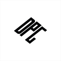  Modern abstract DPG logo design featuring geometric lines for innovative data analysis and digital transformation branding