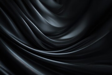 Sleek Abstract Backdrop: A Smooth Black Blur with Artistic Depth for Creative Inspiration