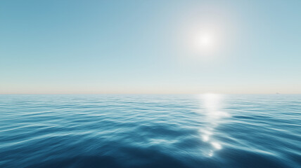 Obraz premium blue sky with blue sea