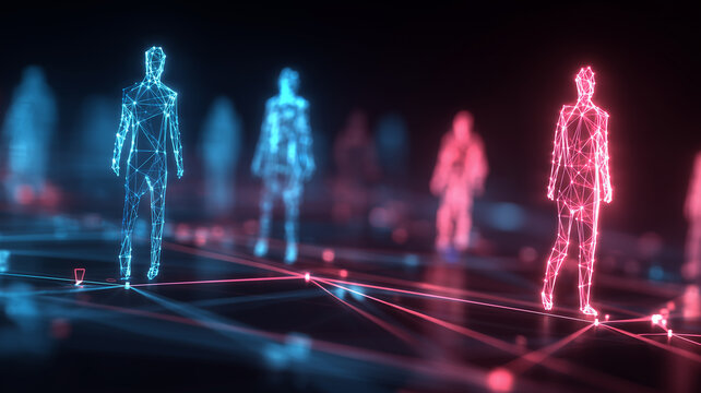 Networked peoples  with Risk Highlights, visualizing identity governance, segmentation, and proactive insider threat control.
