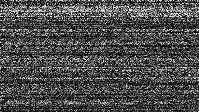 analog tv screen noise glitch effect background. Distorted VCR. VHS Glitch. Bad TV signal. no signal old Tv screen animation.