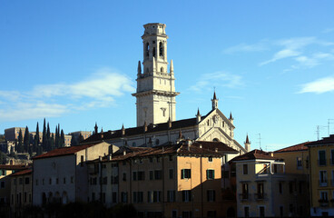 Obraz premium Il Duomo, Cathedral Church of Verona, Italy 