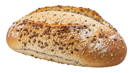 Isolated Loaf of Seed Bread