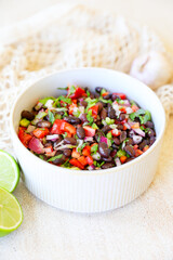 Refreshing Cold Black Bean Salad