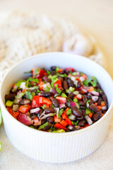 Refreshing Cold Black Bean Salad