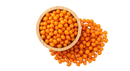 Isolated Sea Buckthorn Berries