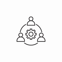 group operation icon sign vector