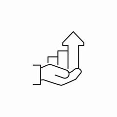 growth support icon sign vector