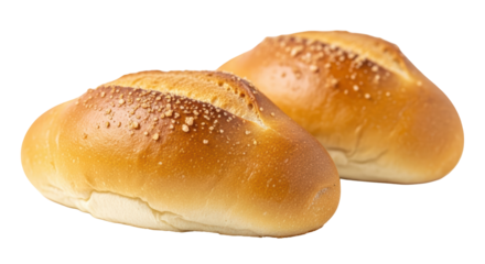 Isolated Two Bread Rolls