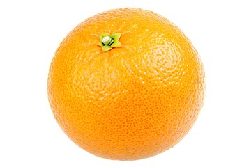 Ripe orange fruit isolated on a white background.