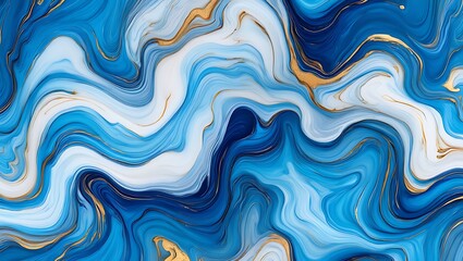 Abstract blue and white marble texture