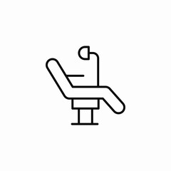 dental chair icon sign vector