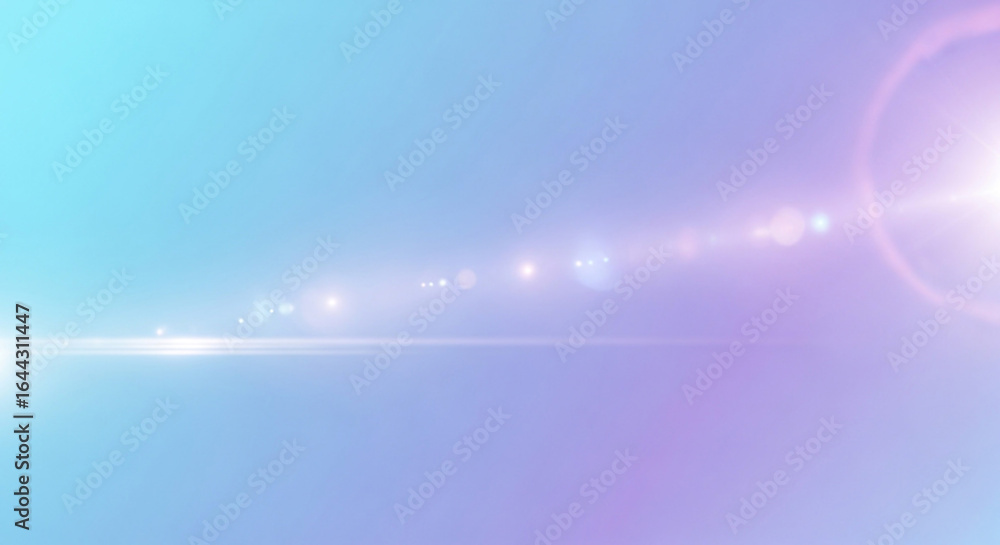 Aufkleber soft gradient transition with bright lens flare and bokeh for a dreamy, ethereal effect