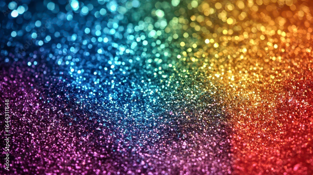 Aufkleber colorful glitter background with a mesmerizing gradient of shimmering lights creating a festive and 