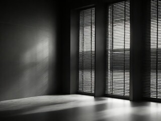 Interior of empty room with window