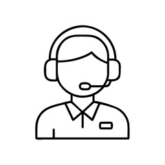 Support agent wearing a headset providing assistance