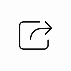 external link icon sign vector