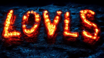 Passionate Fiery Love Sign - Powered by Adobe