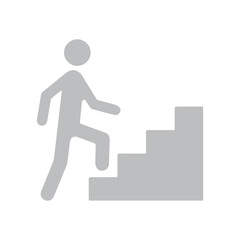 Stairs walk up icon