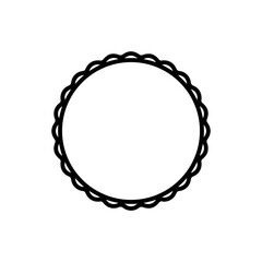 Fototapeta premium Circle clip art design on plain white transparent isolated background for card, shirt, hoodie, sweatshirt, apparel, tag, mug, icon, poster or badge