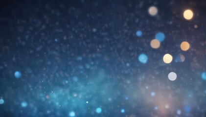 Naklejka premium Abstract dreamy blue bokeh background with blurred glowing circles , premium, background