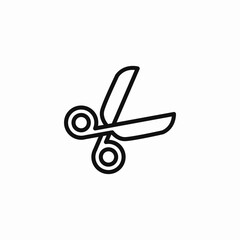 open scissors icon sign vector