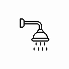 running shower icon sign vector