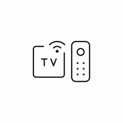 smart television icon sign vector