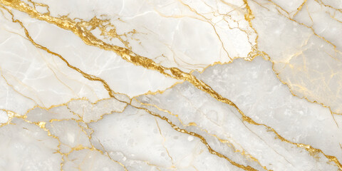 White marble texture with intricate golden veins and subtle grey marbling background