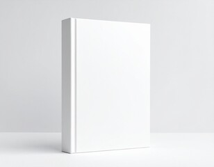 Naklejka premium Hardcover book mockup standing upright, white background