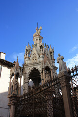 Scaliger Tombs, the gothic funerary complex of the Scaligeri Family in Verona, Italy  © Stanford Lone