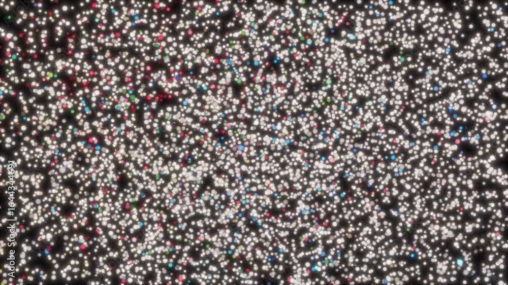 Poster a dense field of luminous, static blinking dots creates a beautiful, colorful bokeh effect. glitter 