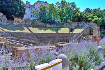 Ancient Roman Theatre From First Century Teatro Romano in Trieste, Italy