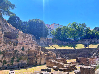 Ancient Roman Theatre From First Century Teatro Romano in Trieste, Italy