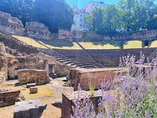 Ancient Roman Theatre From First Century Teatro Romano in Trieste, Italy