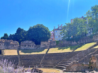 Ancient Roman Theatre From First Century Teatro Romano in Trieste, Italy