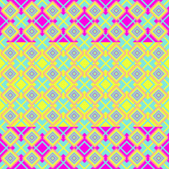 Colorful seamless geometric triangle pattern for vintage wallpaper and fabric design
