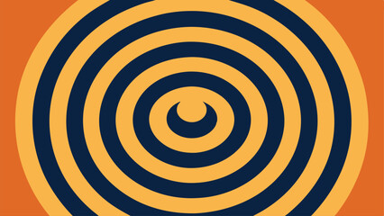 Concentric circle design with bold colors and geometric shape suitable for various projects