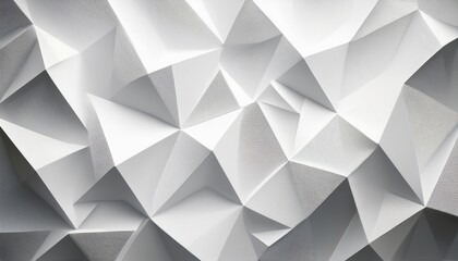 Fototapeta premium minimalistic and abstract white polygon textured background featuring geometric shapes with a clean and modern design