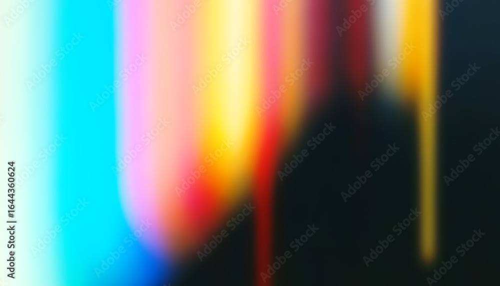 Poster abstract modern illustration in blurred gradient style with vertical bands and soft transitions. fea