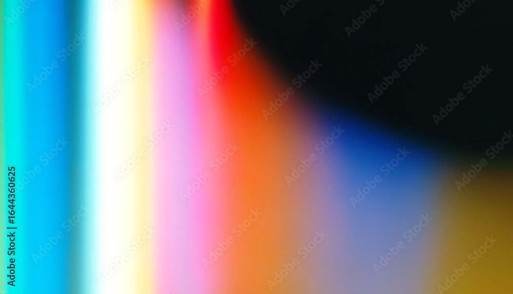 Poster abstract modern illustration in blurred gradient style with vertical bands and soft transitions. fea