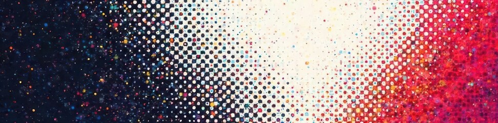 Abstract halftone pattern with varied dot sizes and grayscale shading , dot pattern, vector