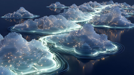 Illuminated Network Landscape