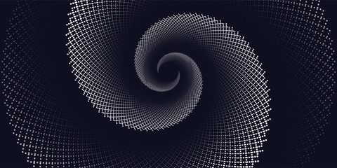 Abstract Circular Pattern Vector Background. Round Colorful Arcs Spiral Backdrop. Moving Circles. 3D Tunnel Depth Effect. Vector Illustration. Radial Speed Lines