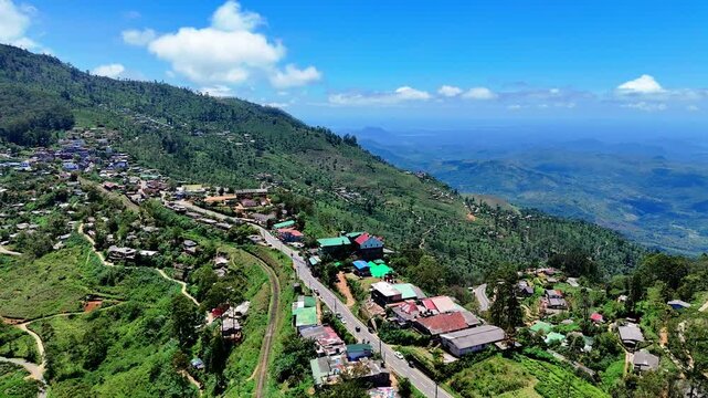 Haputale Town in Sri lanaka