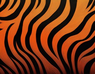 black and orange tiger stripe pattern a black tiger stripes pattern background with orange and black stripes for makeup design or print on fabric a textile texture with striped